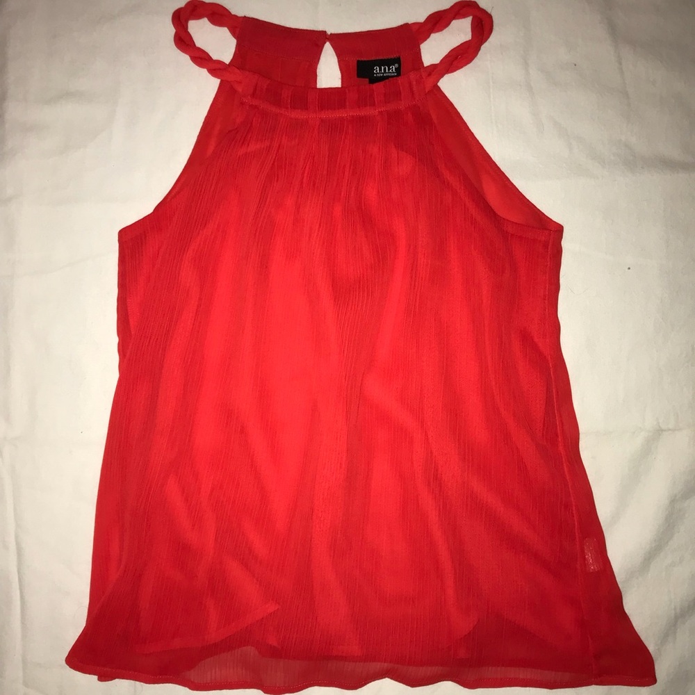 Red tank top